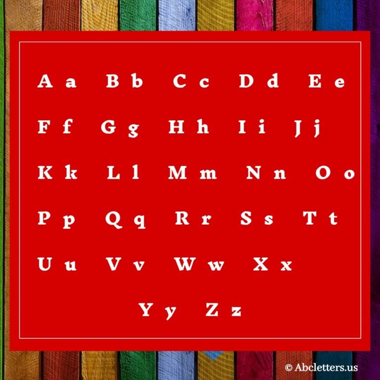 Free Printable Alphabet Letters Upper And Lower Case